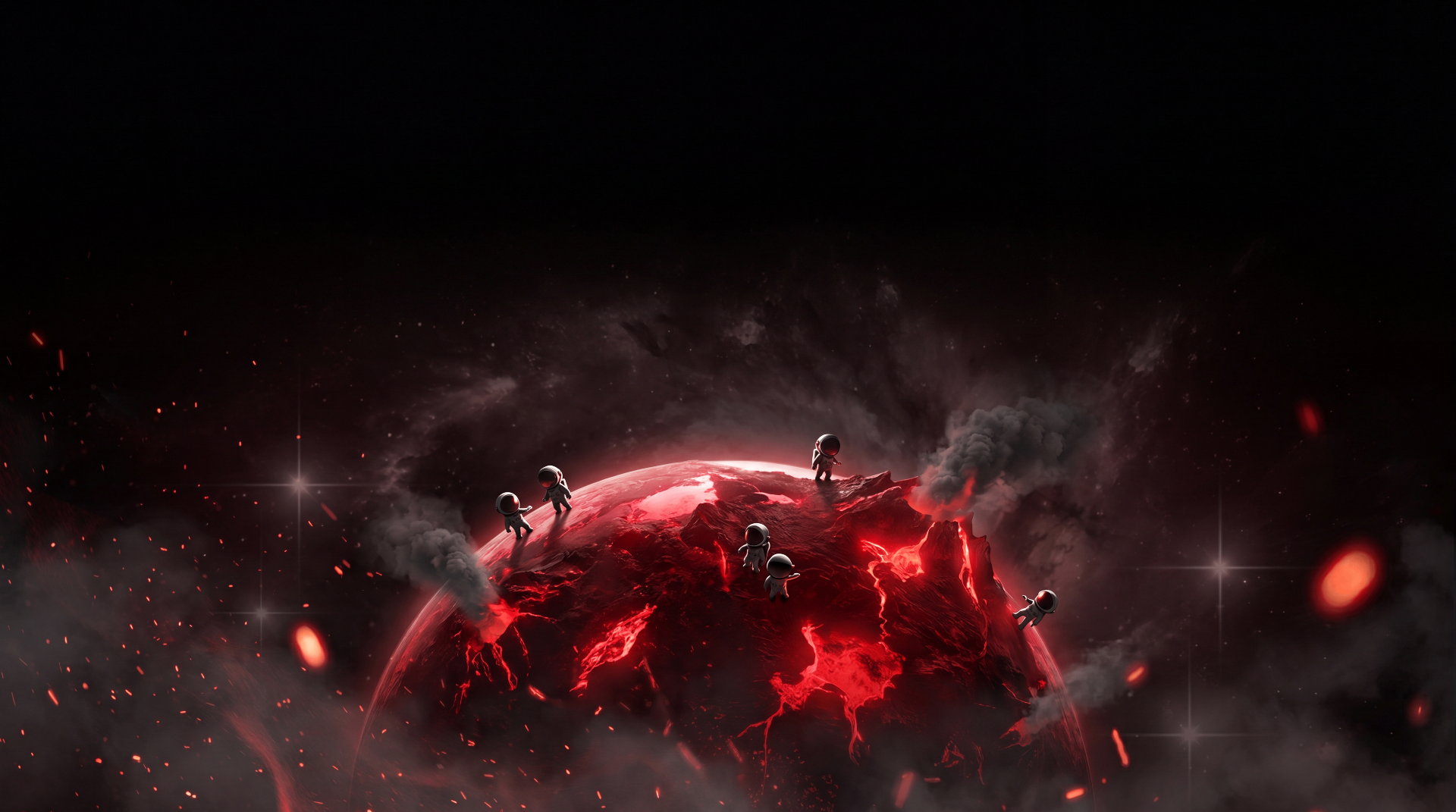 Reactive Rhythm — red moon planet